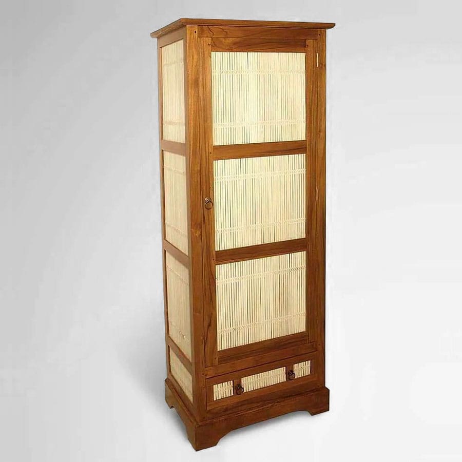 Teak bamboo small wardrobe