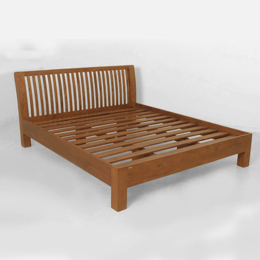 Curved headboard bed