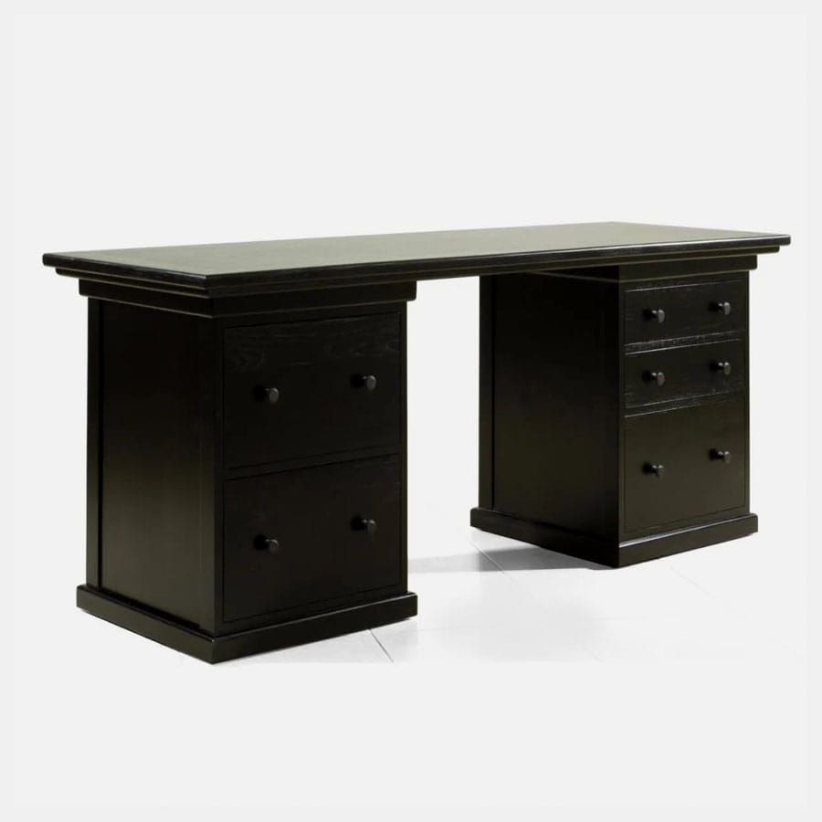 Blackwood pedestal desk