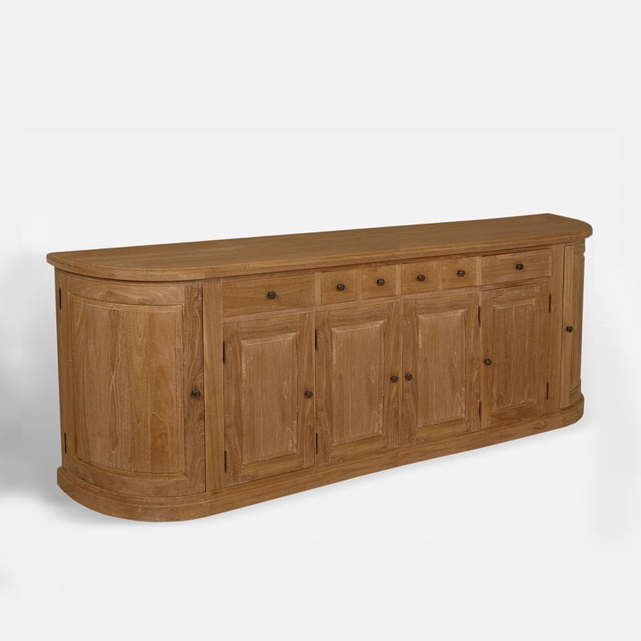 Teak buffet convex doors C