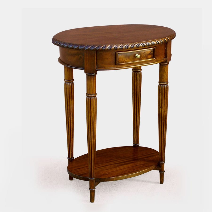Oval accent table