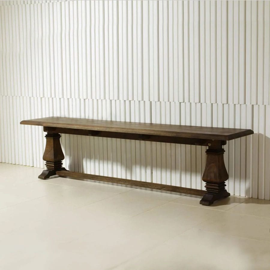 Onion legs backless bench