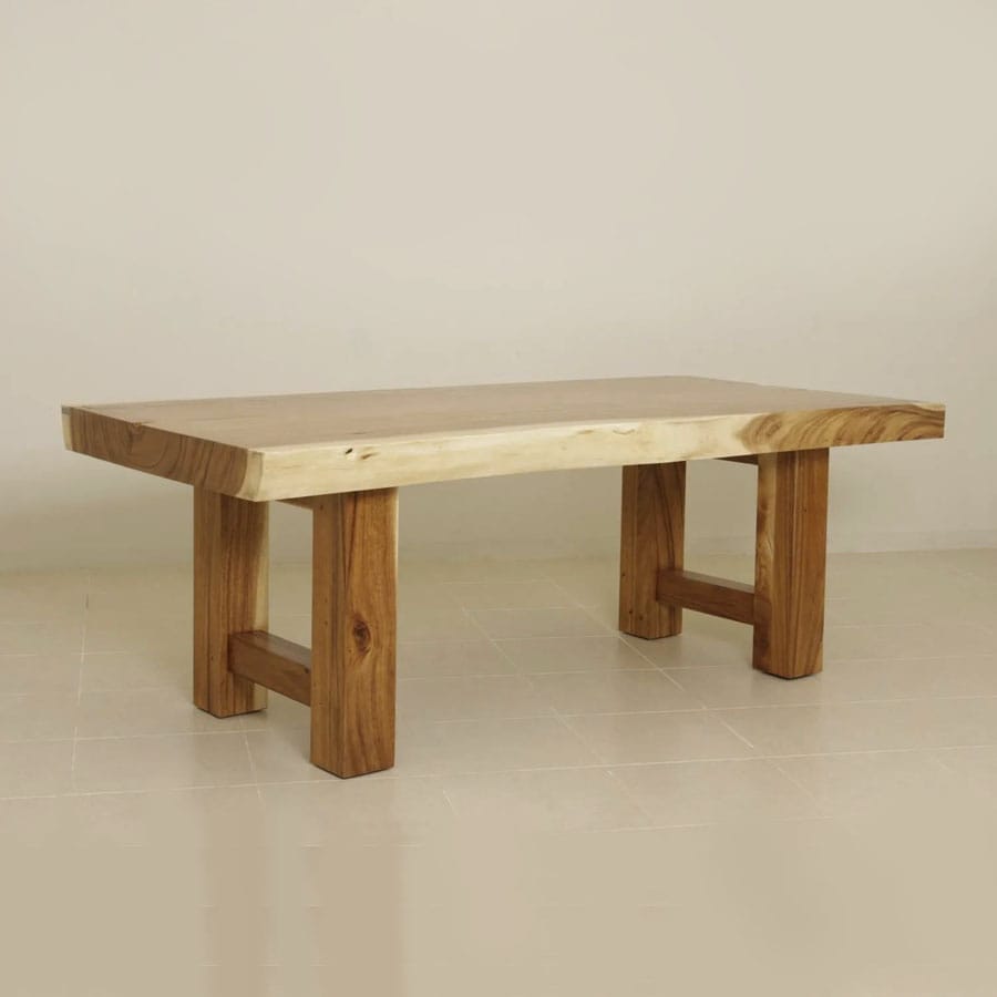 Thick top dining table