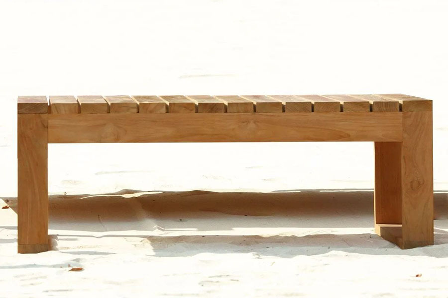 Teak coffee table flat pack