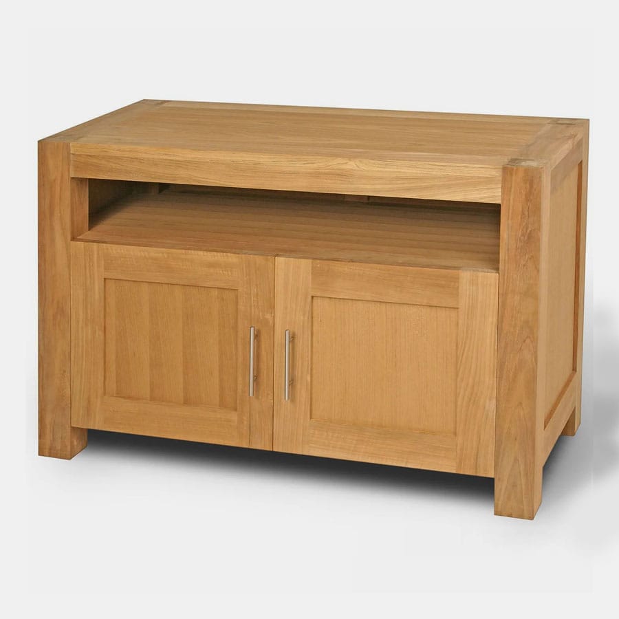 Teak plain tv stand 2