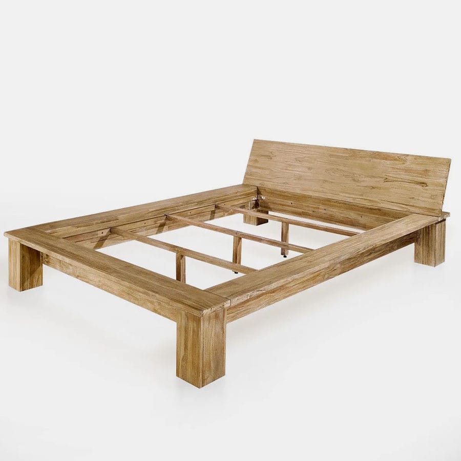 Slanted head low bed