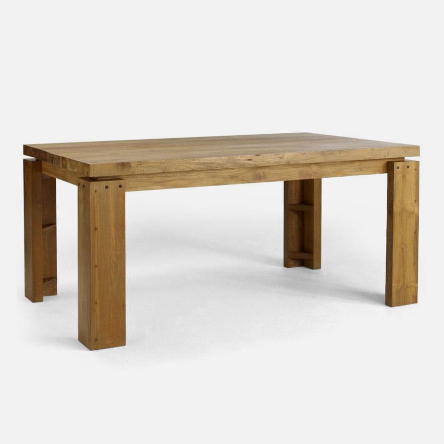 Contemporary dining table L shape leg