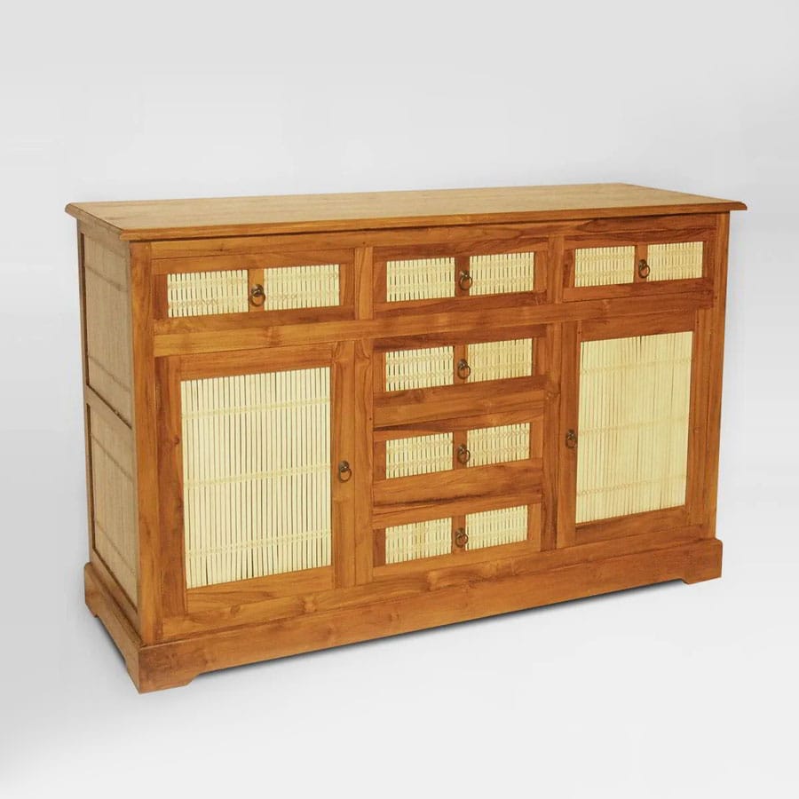 Teak sideboard bamboo