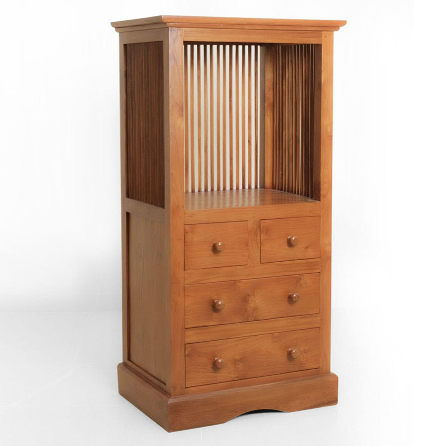 Ruji bookshelf 4 drawers