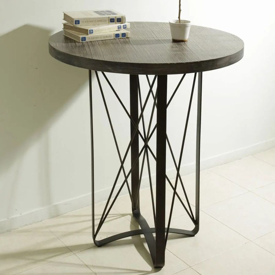 Steel round table