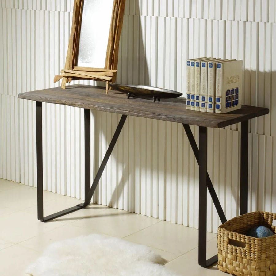 Steel console table