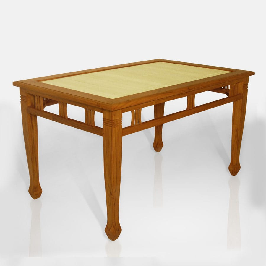 Bamboo top dining table