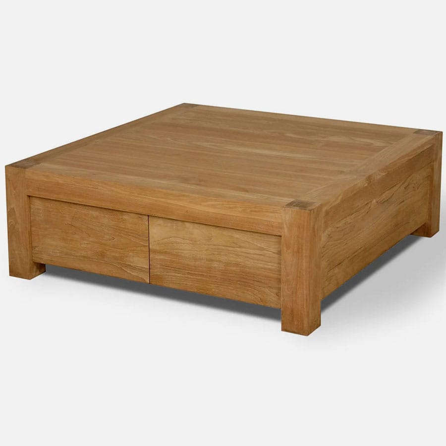 Teak coffee table plain