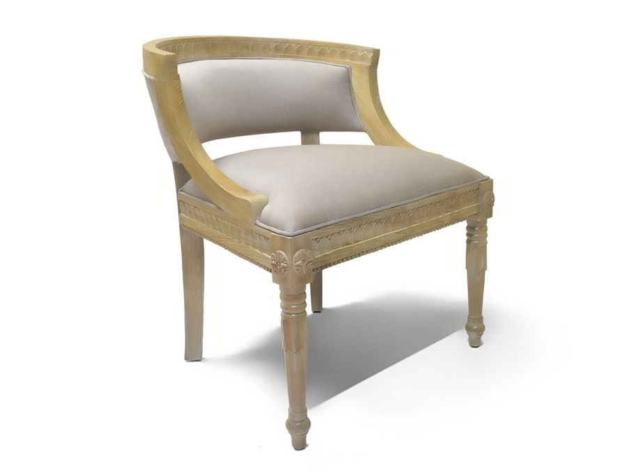 Concave backrest dining chair