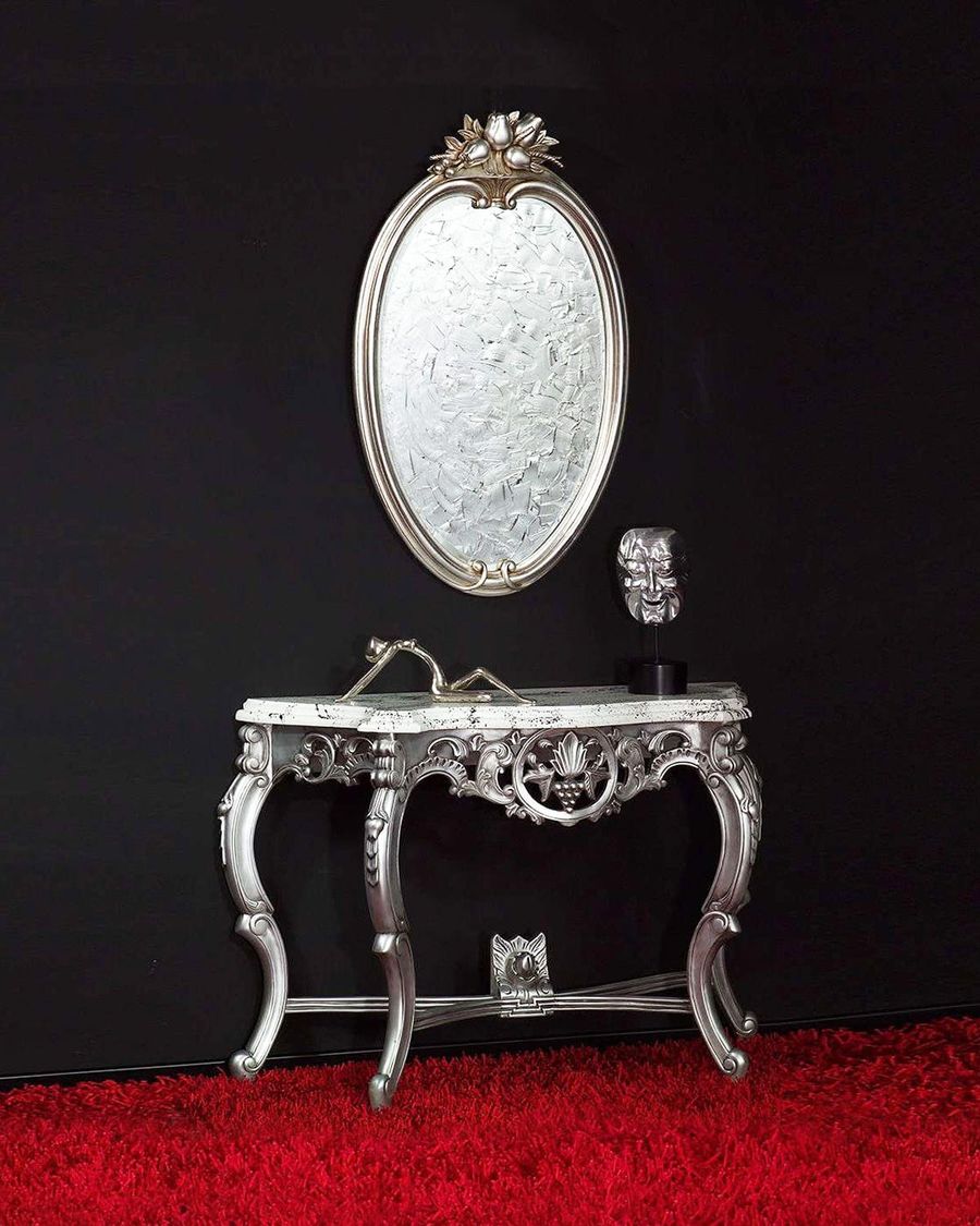 Grape carving wall table and mirror